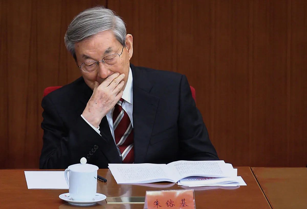 Former Chinese Premier Zhu Rongji in Beijing on July 1, 2011. (Feng Li/Getty Images)