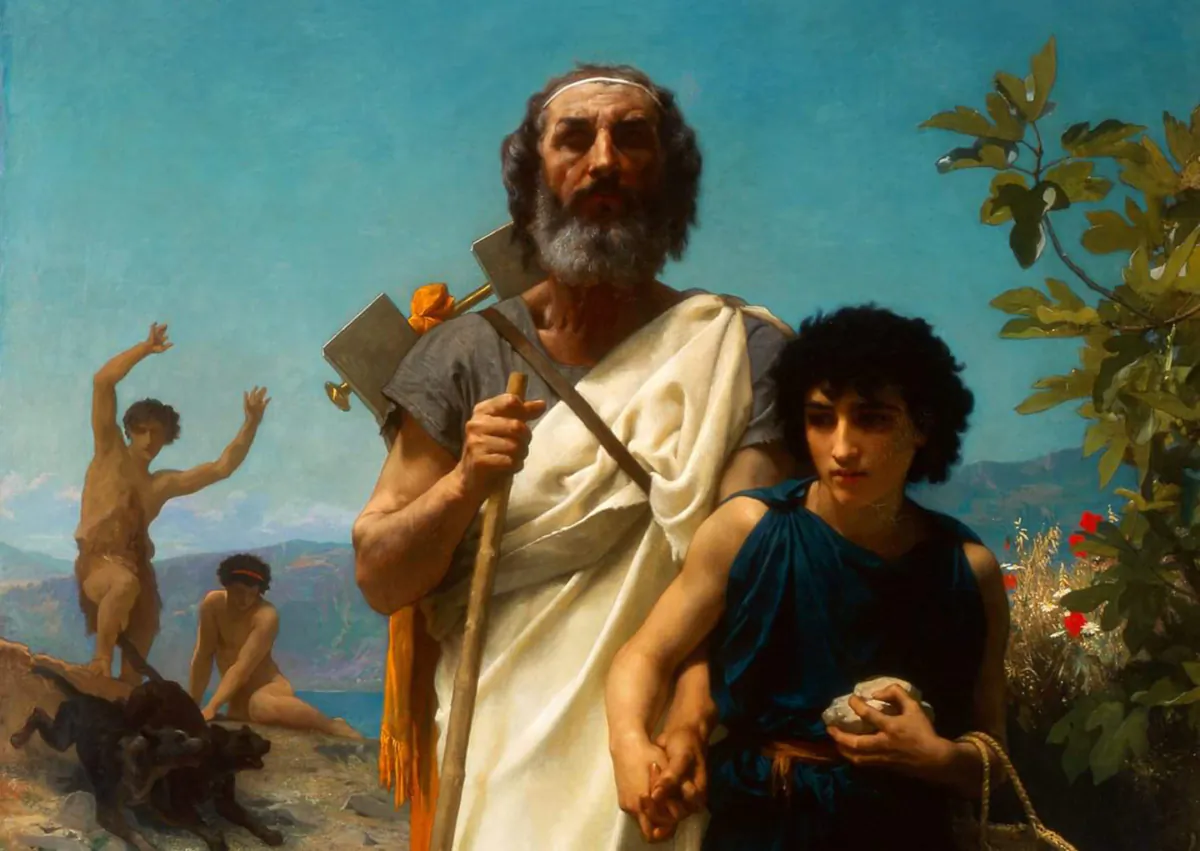 Detail of "Homer and His Guide," 1874, by William-Adolphe Bouguereau. (John R. Glembin/Milwaukee Art Museum)