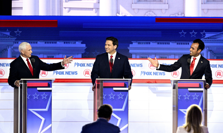 GOP debate sees candidates clash over Ukraine aid.