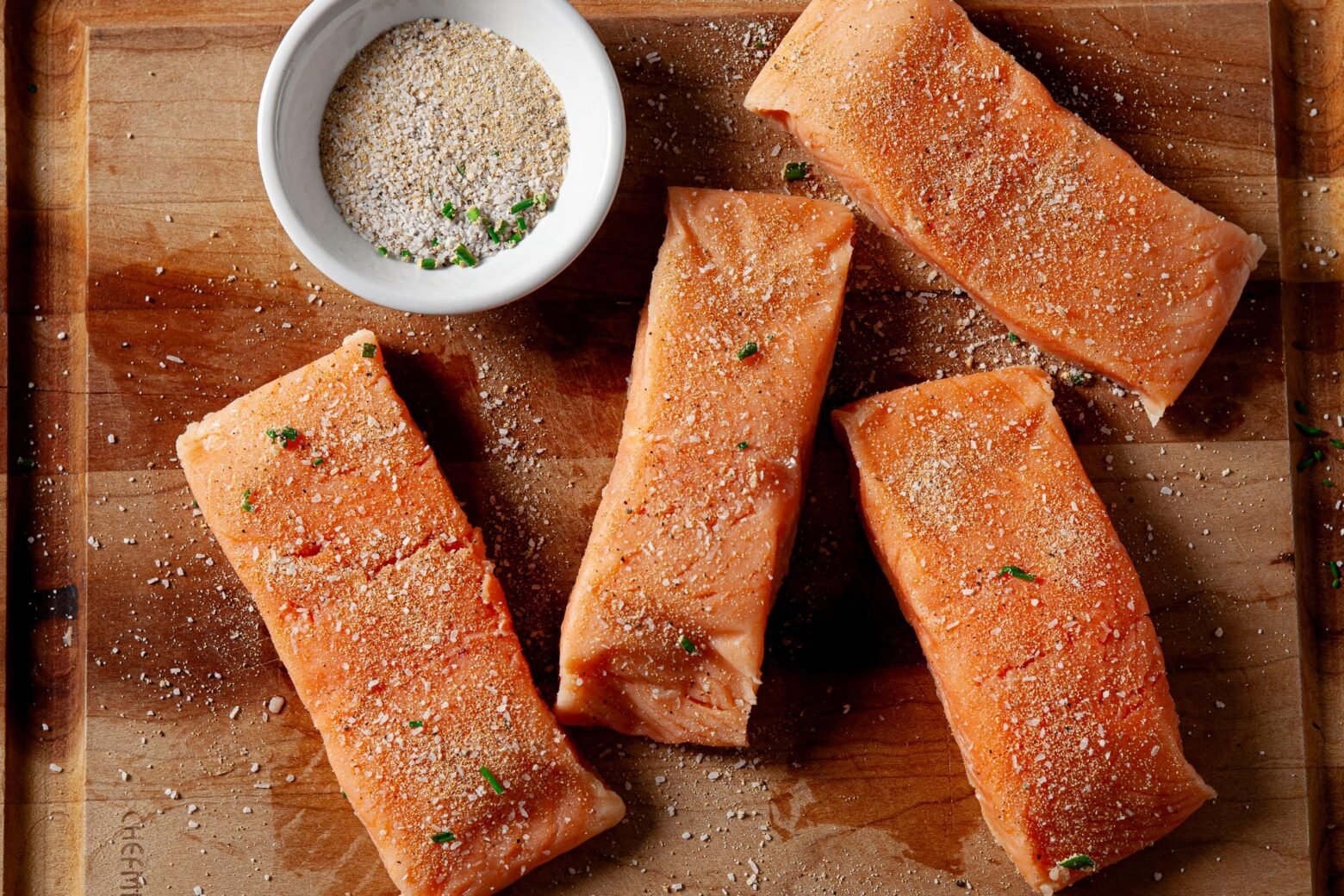 Making Air Fryer Salmon