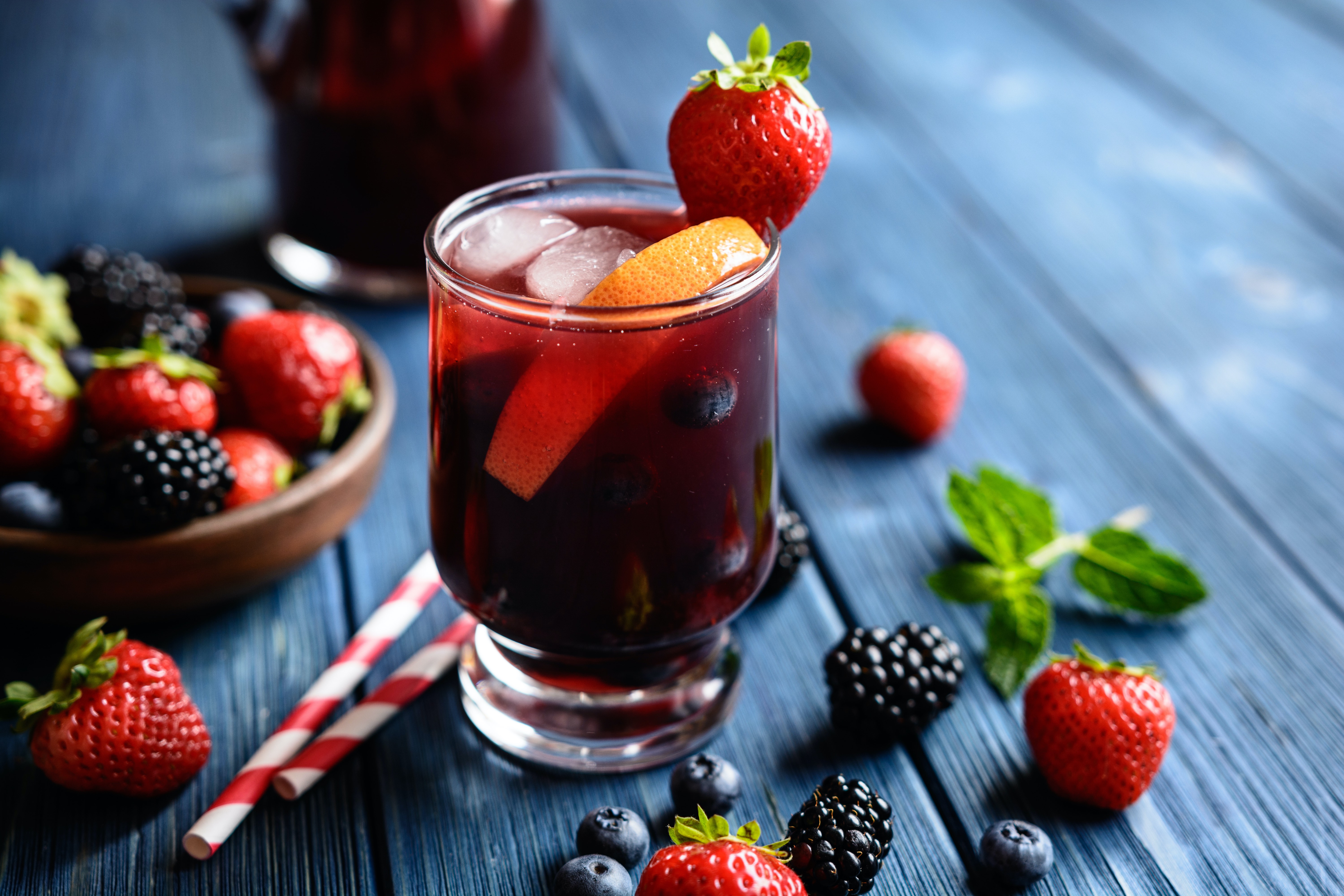 Sangria and Snacks for a Labor Day Party