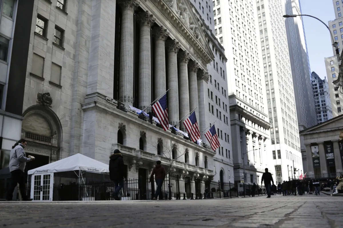 The New York Stock Exchange in New York, on March 21, 2023. (Peter Morgan/AP Photo)