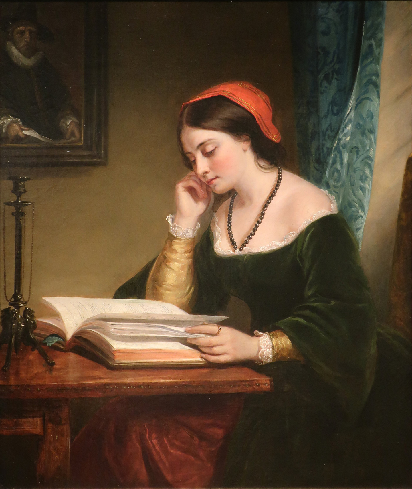The Fair Student, girl reading