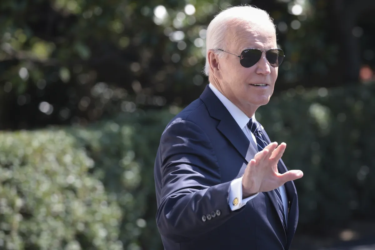 President Joe Biden departs the White House on Aug. 17, 2023. (Win McNamee/Getty Images)