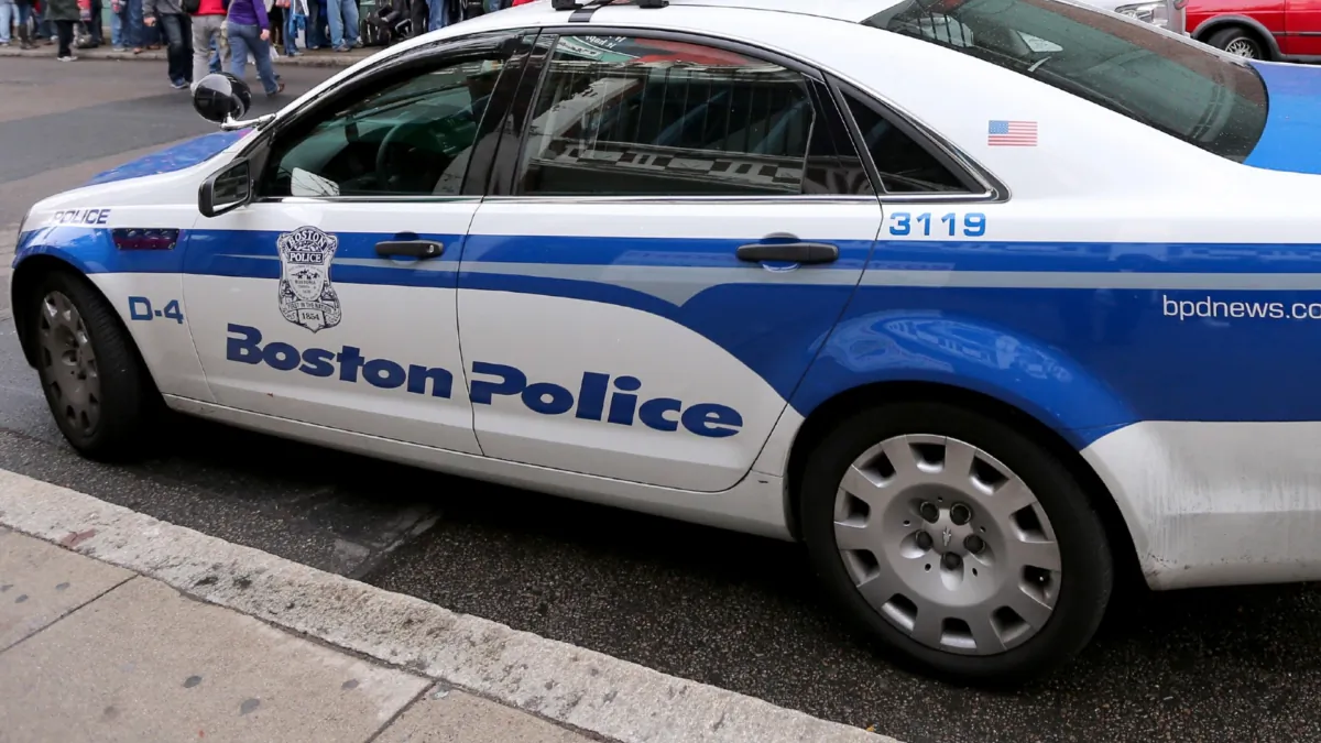 A Boston Police car in a file photo. (Rob Carr/Getty Images)