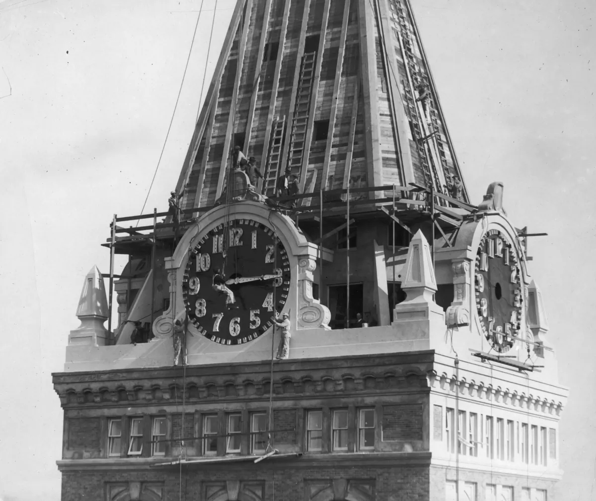 The dial of the clock of an Oakland building, Calif., circa 1950s. (FPG/Getty Images)