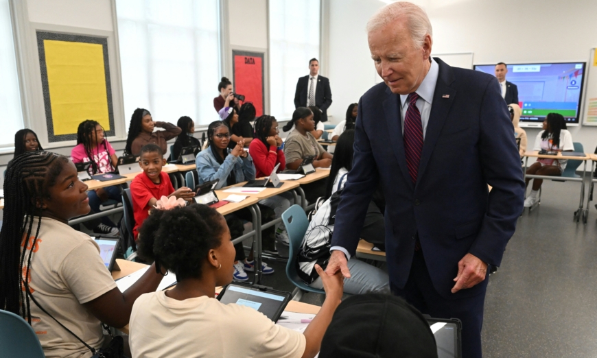 Biden highlights widespread student absenteeism as new school year begins.