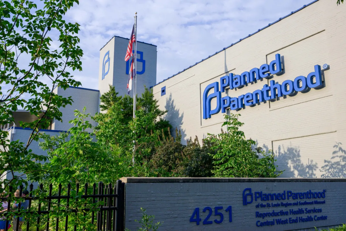 The Planned Parenthood Reproductive Health Services Center in St. Louis on June 24, 2022. (Angela Weiss/AFP via Getty Images)