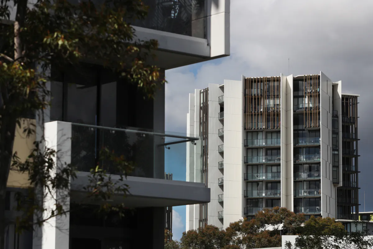 A general view of apartments in the suburb of Zetland in Sydney, Australia, on Sept. 07, 2022. (Lisa Maree Williams/Getty Images)