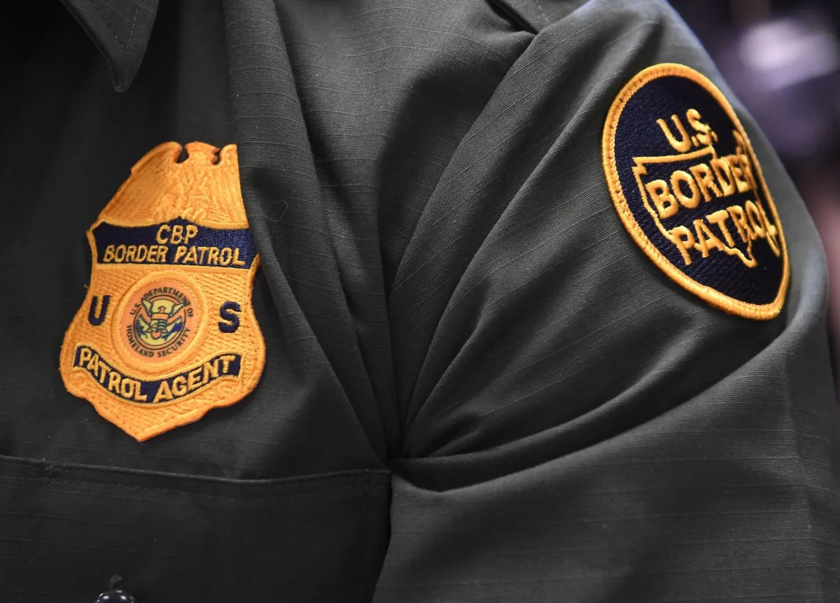A U.S. Customs and Border patrol agent at the U.S. Border Patrol Calexico Station in Calexico, Calif., April 5, 2019. (Saul Loeb/AFP via Getty Images)