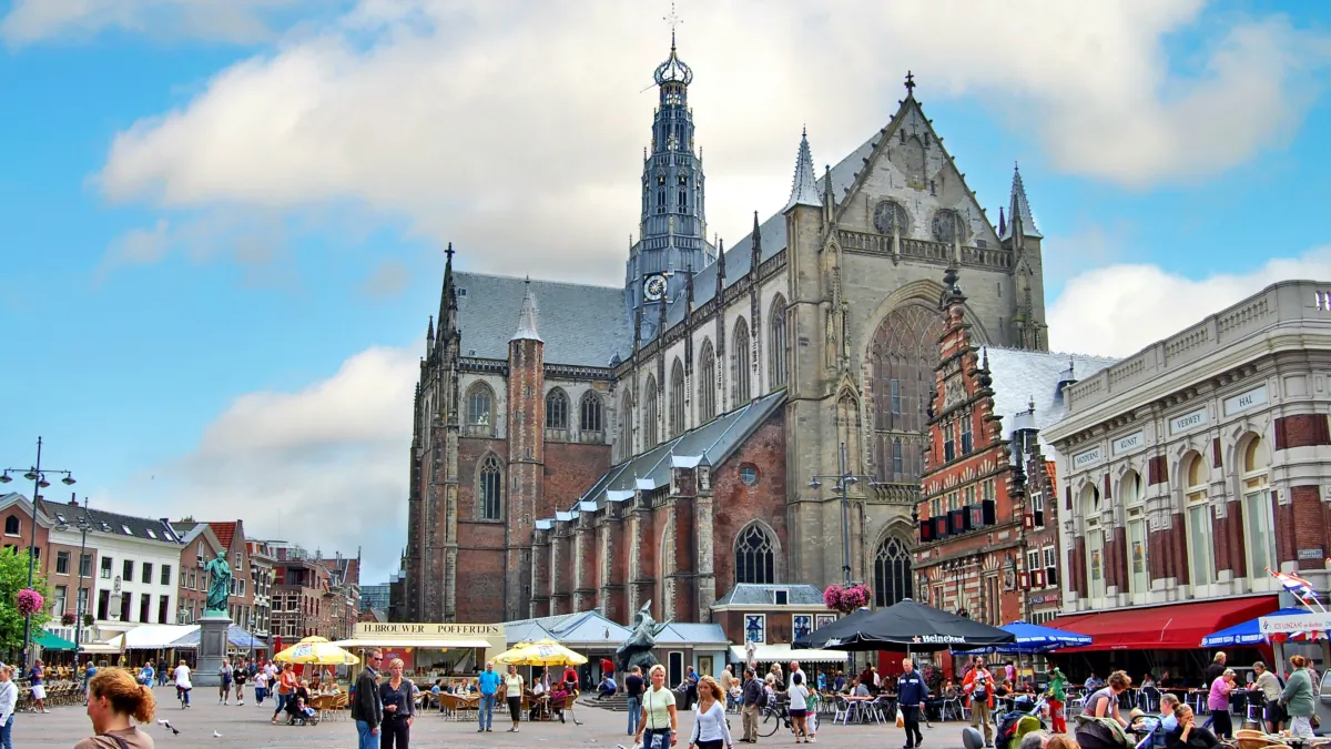 Main square in Haarlem, Netherlands (Rick Steves/Rick Steves' Europe)