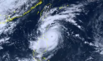 Typhoon Saola Strengthens as It Passes Taiwan on Its Way to China