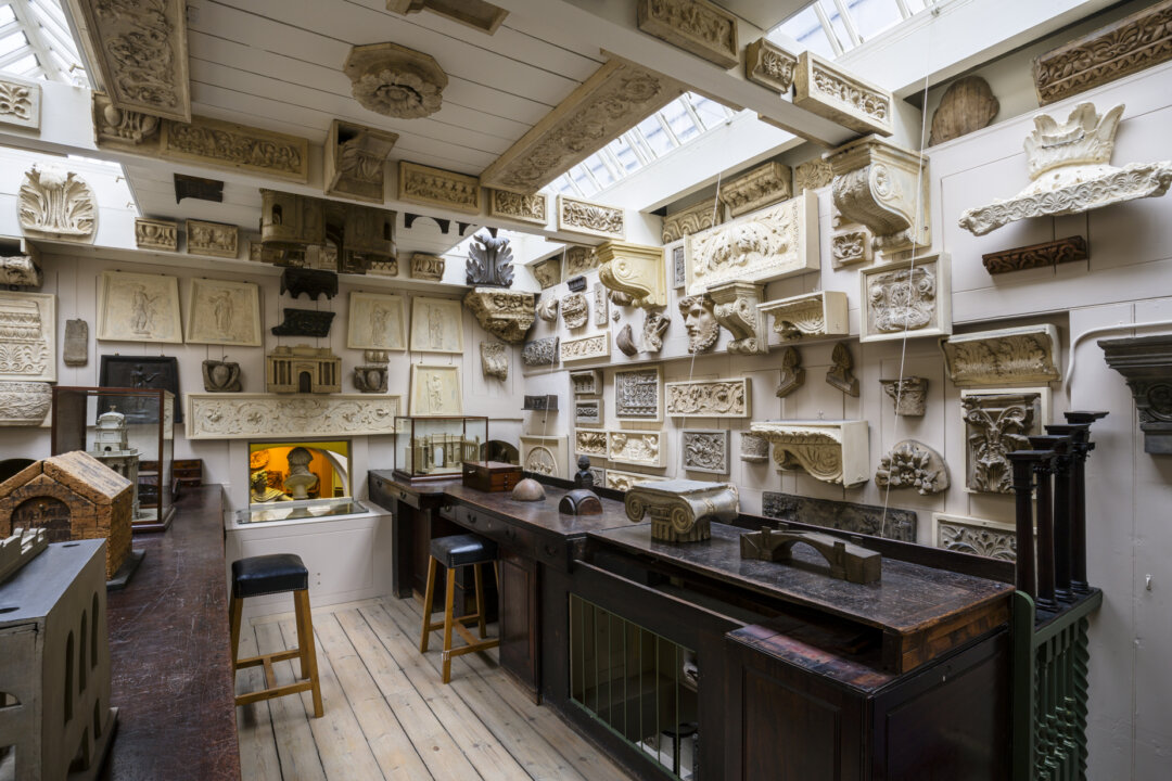 In his Drawing Office, English architect Sir John Soane surrounded himself with architectural plaster casts taken from great ancient buildings. Each cast inspired his work and that of his draftsmen and pupils. (Gareth Gardener)