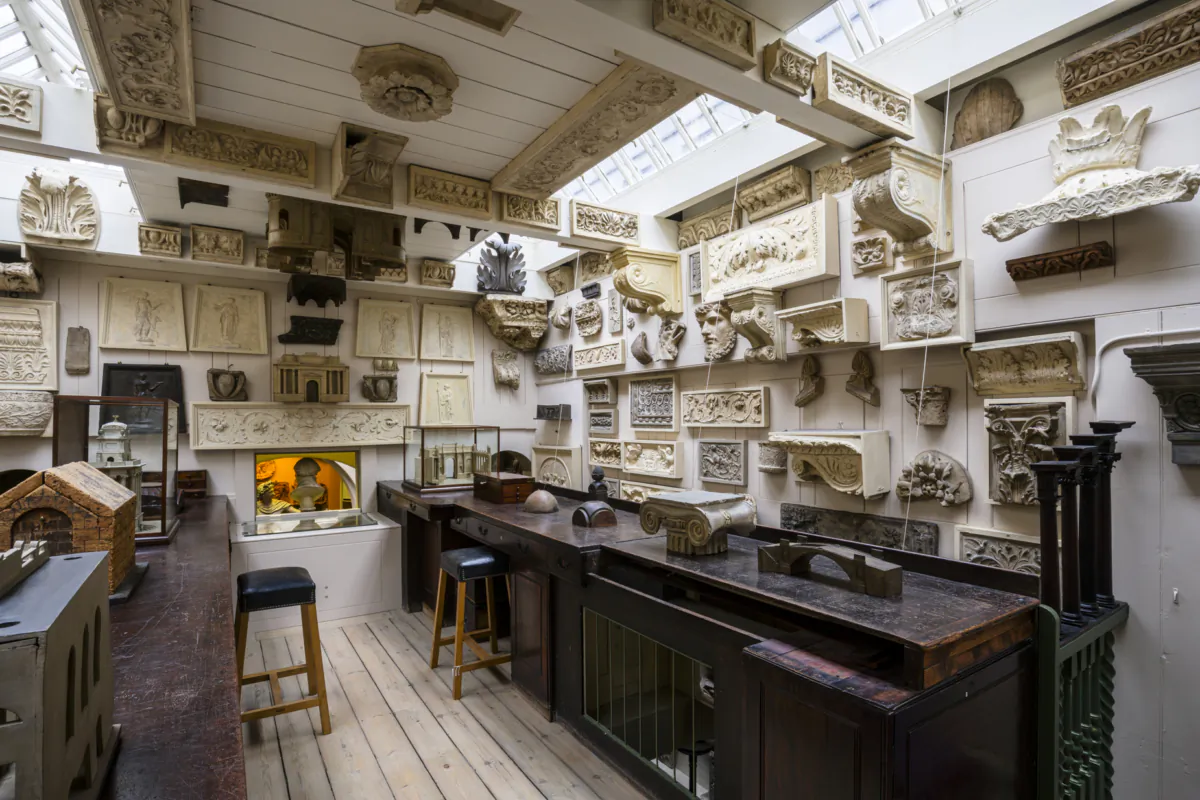 In his Drawing Office, English architect Sir John Soane surrounded himself with architectural plaster casts taken from great ancient buildings. Each cast inspired his work and that of his draftsmen and pupils. (Gareth Gardener)