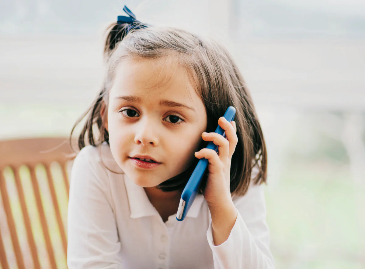 Talking on the phone teaches valuable communication skills and the ability to personalize a message. (DANIELGONZALEZPHOTO/SHUTTERSTOCK)