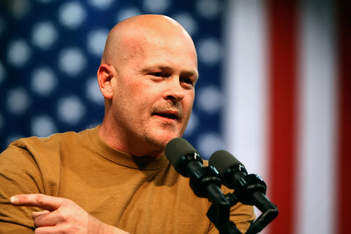 Samuel Joseph "Joe the Plumber" Wurzelbacher addresses a campaign rally with Republican presidential nominee Sen. John McCain (R-Ariz.) in the gymnasium at Mentor High School in Mentor, Ohio, on Oct. 30, 2008. (Chip Somodevilla/Getty Images)