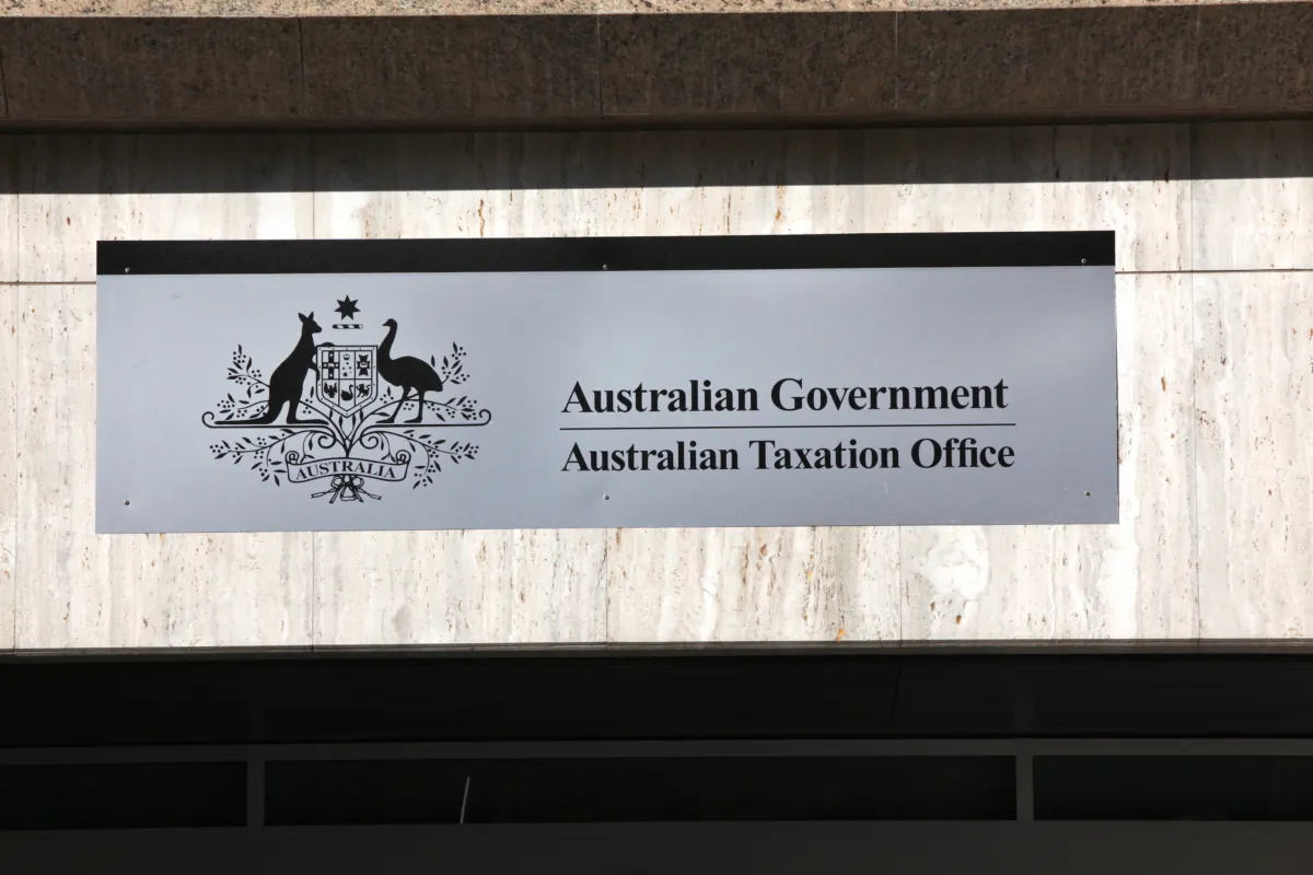 The exterior of the Australian Government Taxation Office in Sydney on Monday, May 28, 2012. (AAP Image/April Fonti)