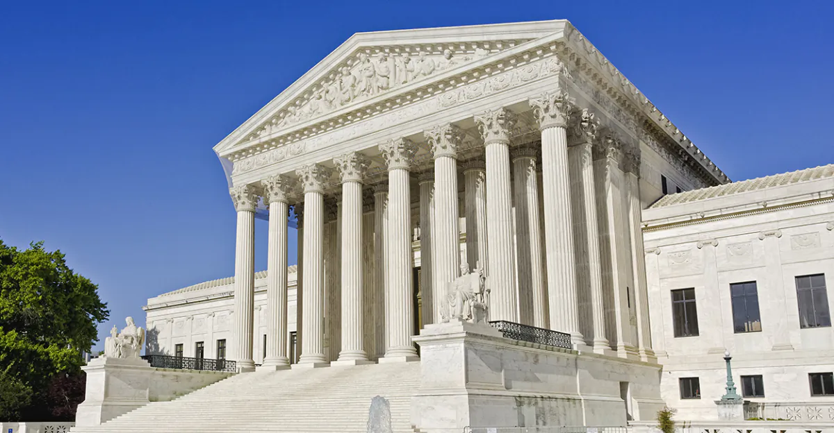 The U.S. Supreme Court building in Washington in a file photo. (Rudy Sulgan/Getty Images)