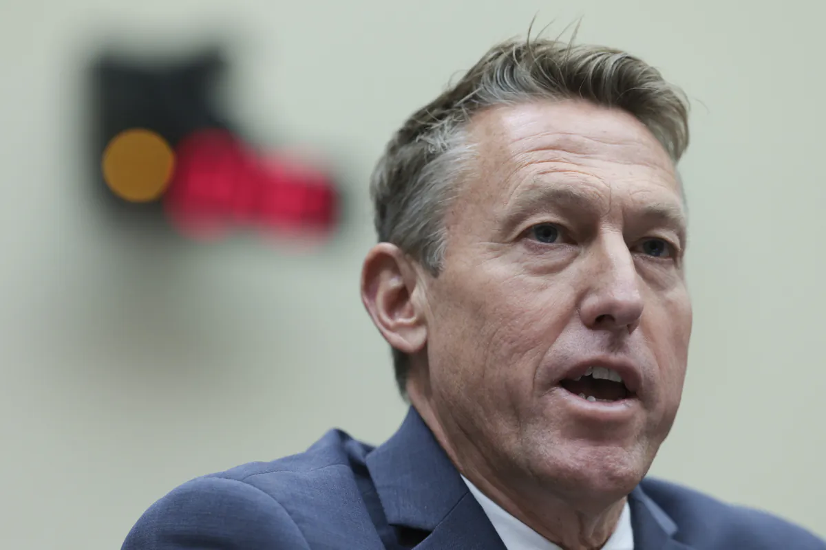 Rodney Scott, retired chief, U.S. Border Patrol testifies before the House Subcommittee on Immigration Integrity, Security, and Enforcement on Capitol Hill in Washington on May 23, 2023. (Win McNamee/Getty Images)