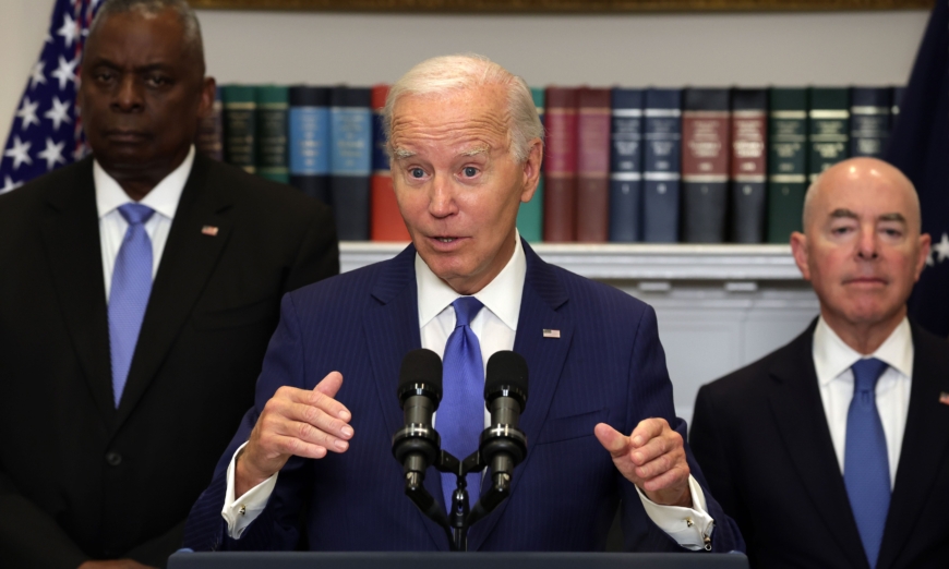 Biden vows federal aid for Hawaii and Florida, labeling events as ‘climate crisis’.
