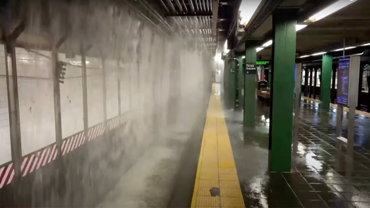 1.8 Million Gallons of Water Floods Times Square Subway Station in New ...