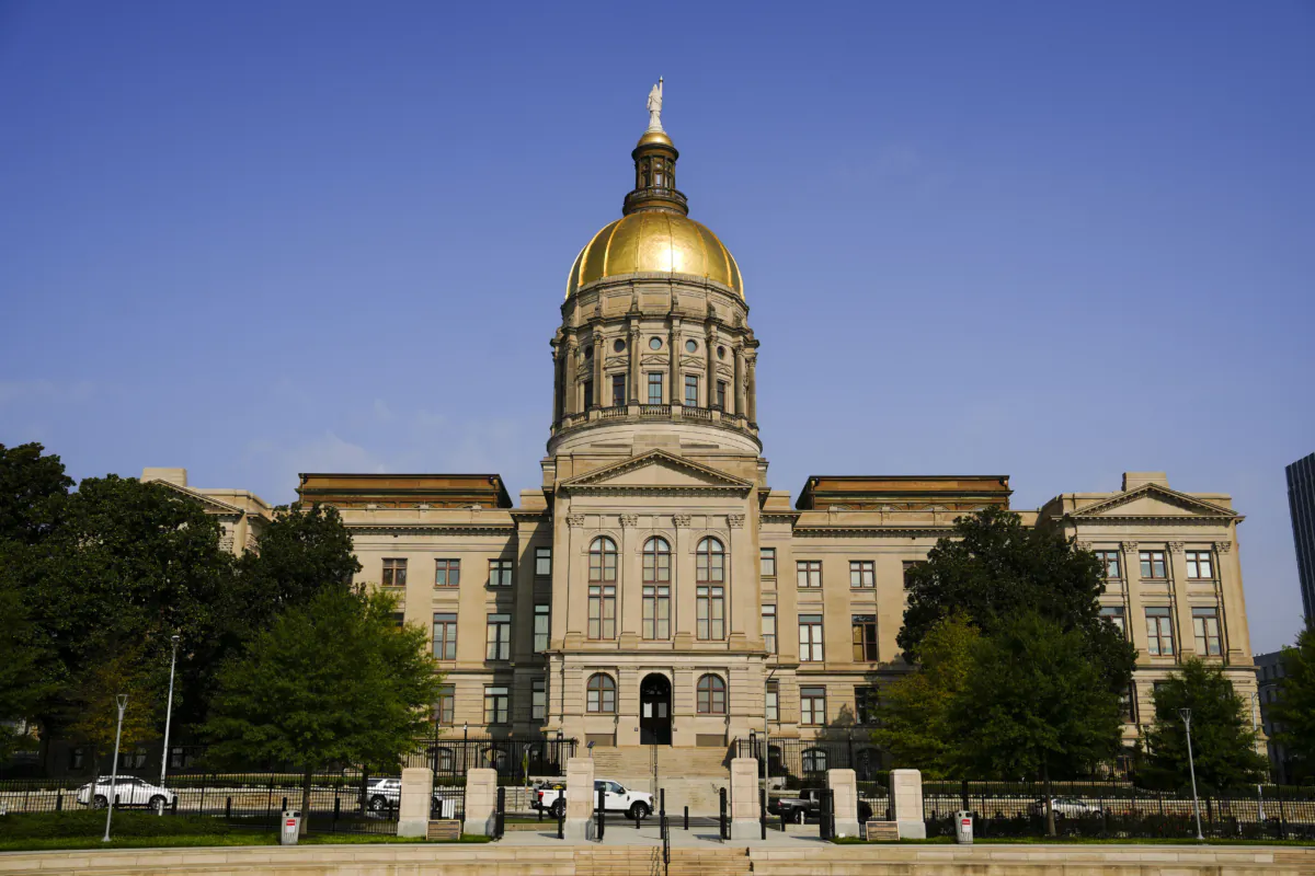 Georgia State Capitol in Atlanta, Ga., on Aug. 25, 2023. (Madalina Vasiliu/The Epoch Times)