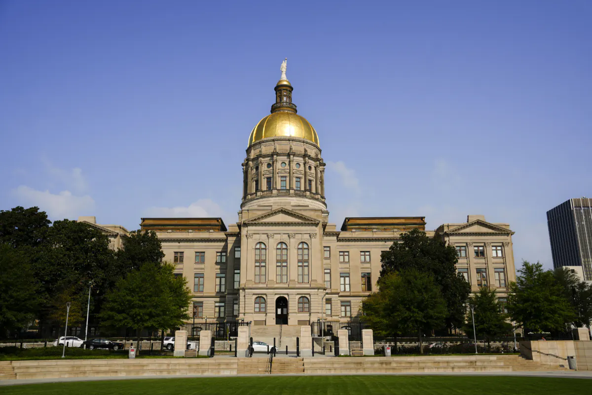 Georgia State Capitol in Atlanta, Ga., on Aug. 25, 2023. (Madalina Vasiliu/The Epoch Times)