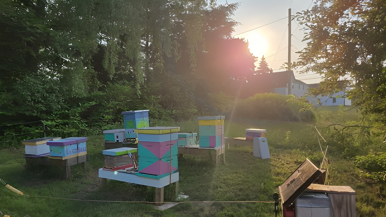 Elizabeth Down's hives. 