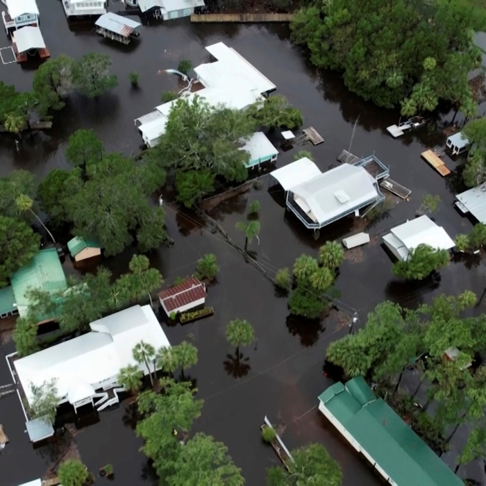 Tropical Storm Idalia leaves shredded homes, roads blocked with powerlines  in Florida and Georgia