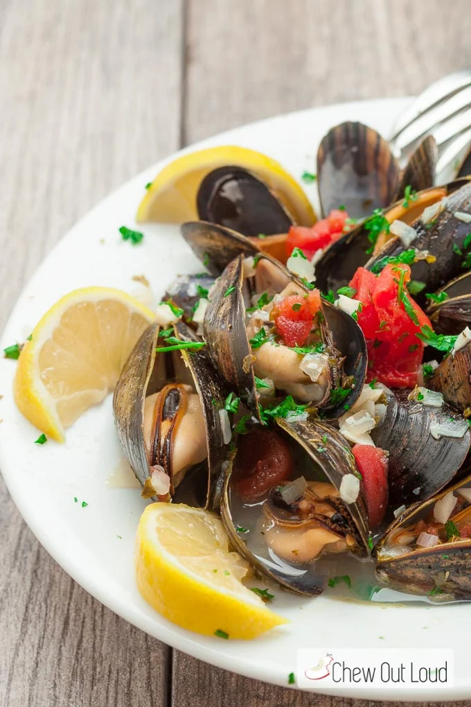 Mussels in Lemon Butter Wine Sauce