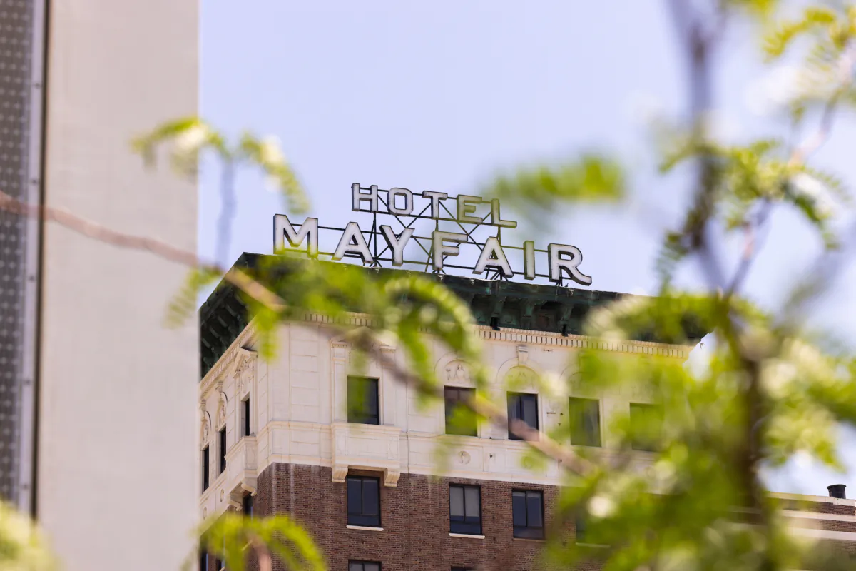 The Mayfair Hotel in Los Angeles in an undated photo. (Glenn Marzano)