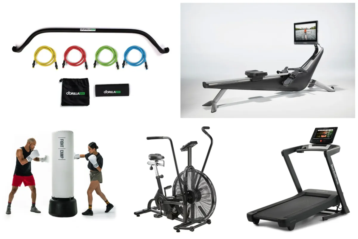 (Courtesy of Hydrow, AssaultFitness, NordicTrack, GorillaBow, FightCamp)