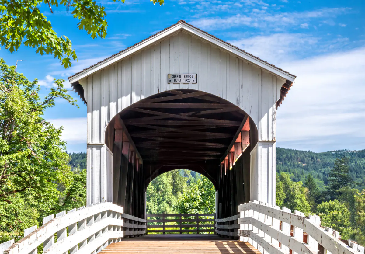 Currin Bridge is notable for its quirky barn appearance. (Maria Coulson)