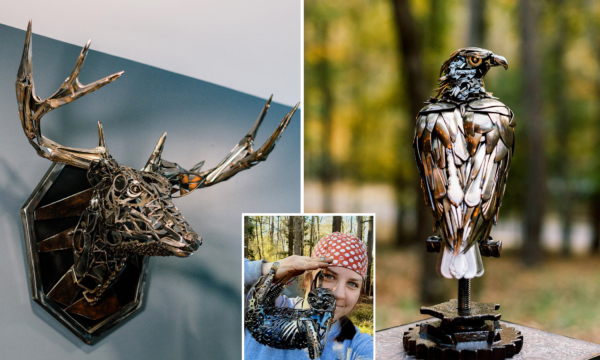 Talented Artist Uses Recycled Metal Scraps to Create Awe-Inspiring Bird and Animal Sculptures