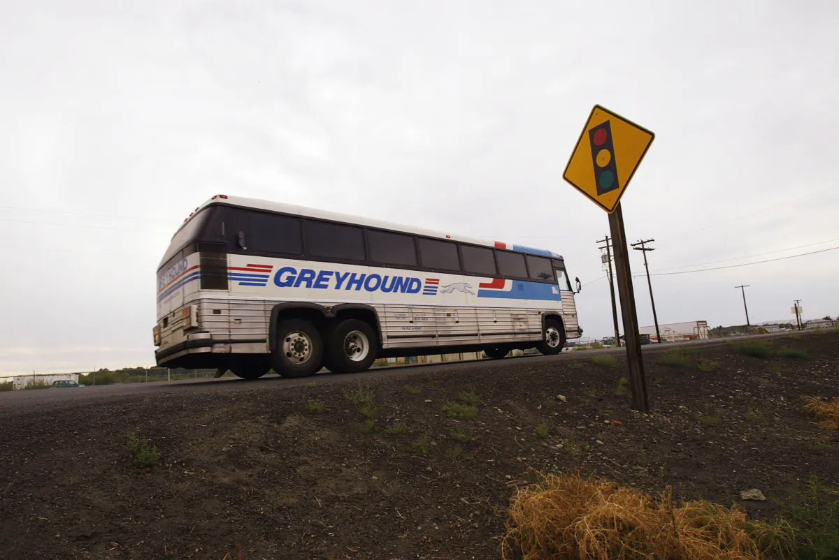 A Greyhound bus in a file photo. (Spencer Platt/Getty Images for Fortune Magazine)