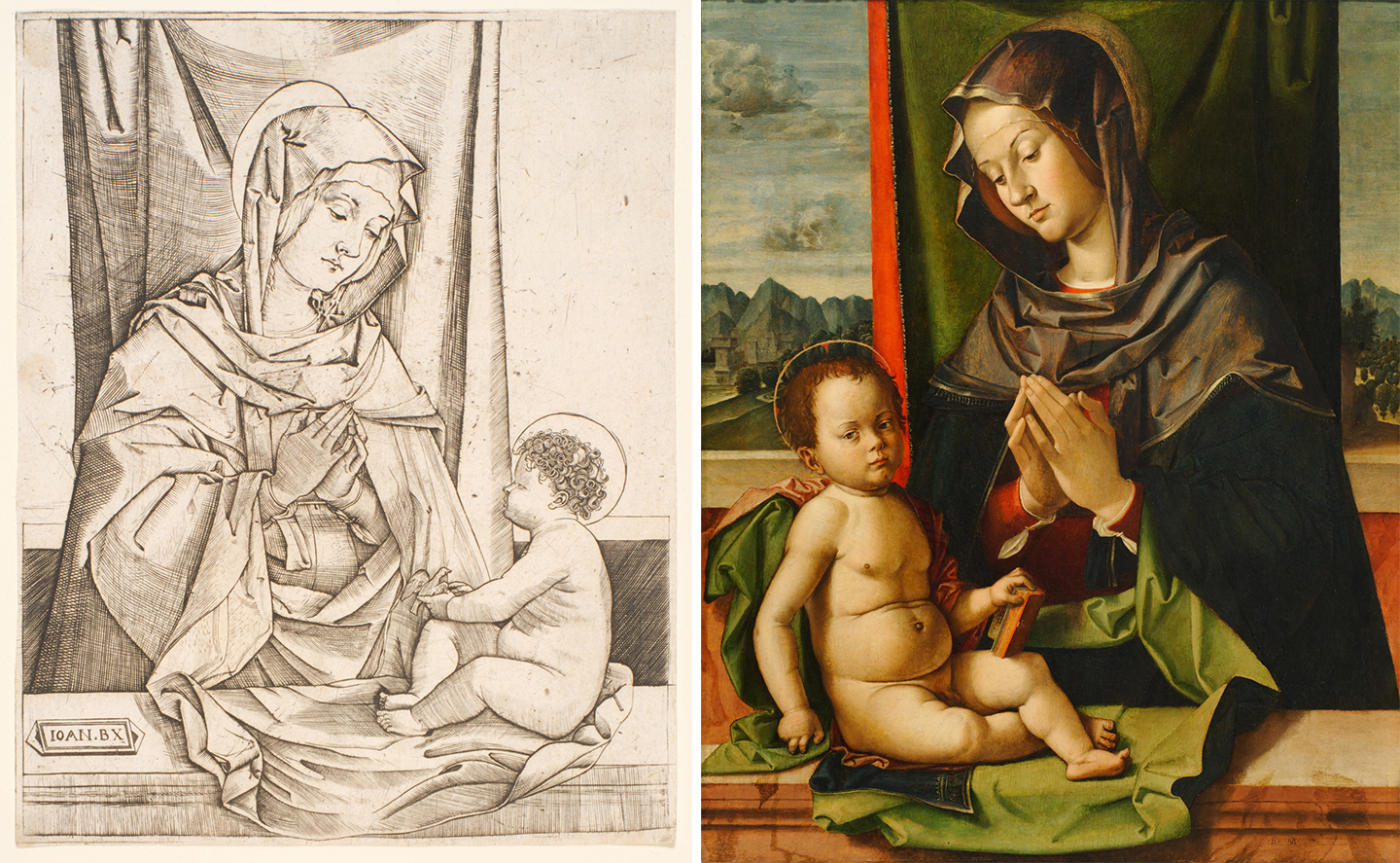Madonna and Child printmaking