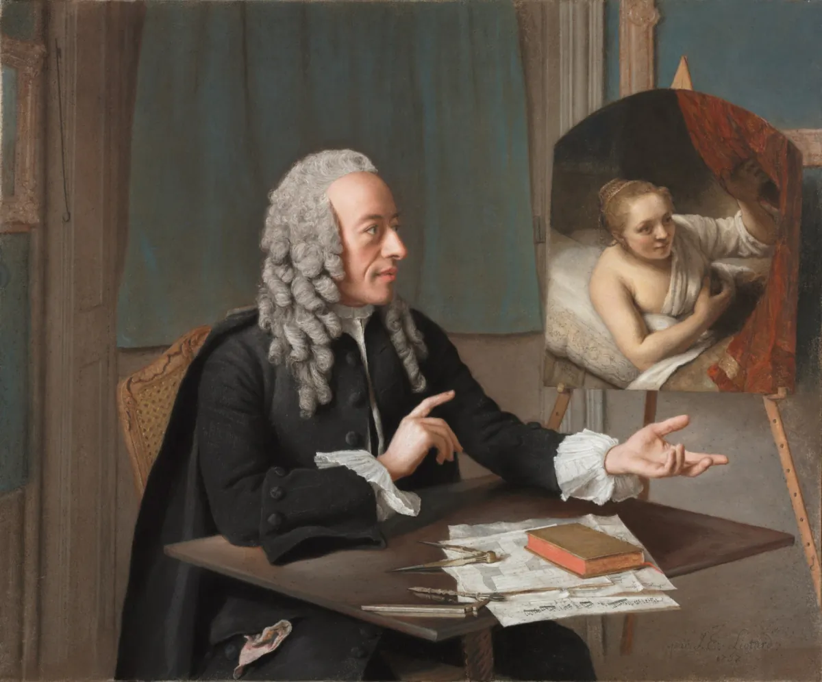 “François Tronchin,” 1757, by Jean-Etienne Liotard. Pastel on parchment; 14 15/16 inches by 18 1/4 inches. John L. Severance Fund; The Cleveland Museum of Art. (Public Domain)