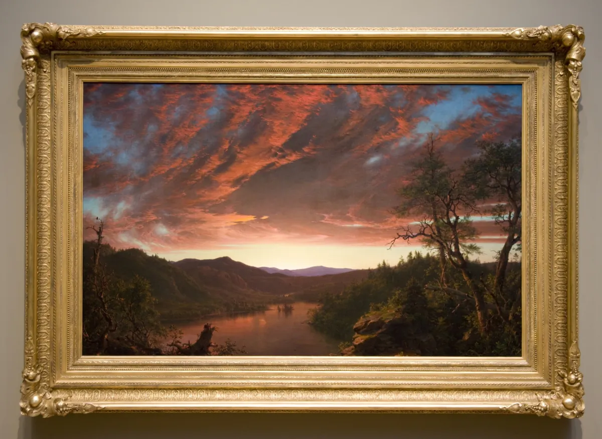 “Twilight in the Wilderness,” 1860, by Frederic Edwin Church. Oil on canvas; 40 inches by 64 inches. Mr. and Mrs. William H. Marlatt Fund; The Cleveland Museum of Art. (Public Domain)