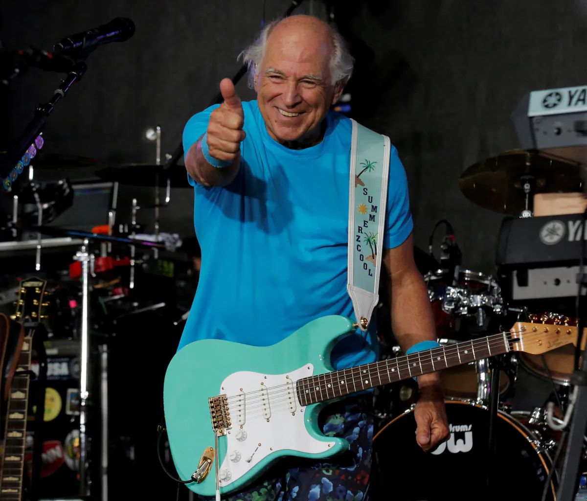 Singer Jimmy Buffett performs during NBC's "Today" show Summer Concert Series in New York on July 29, 2016.  (Brendan McDermid/Reuters)