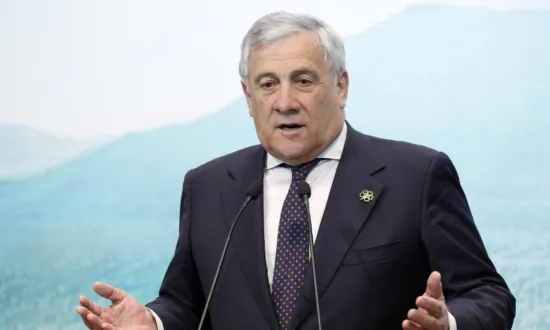 Italian Foreign Minister Holds News Conference at End of G7 Summit
