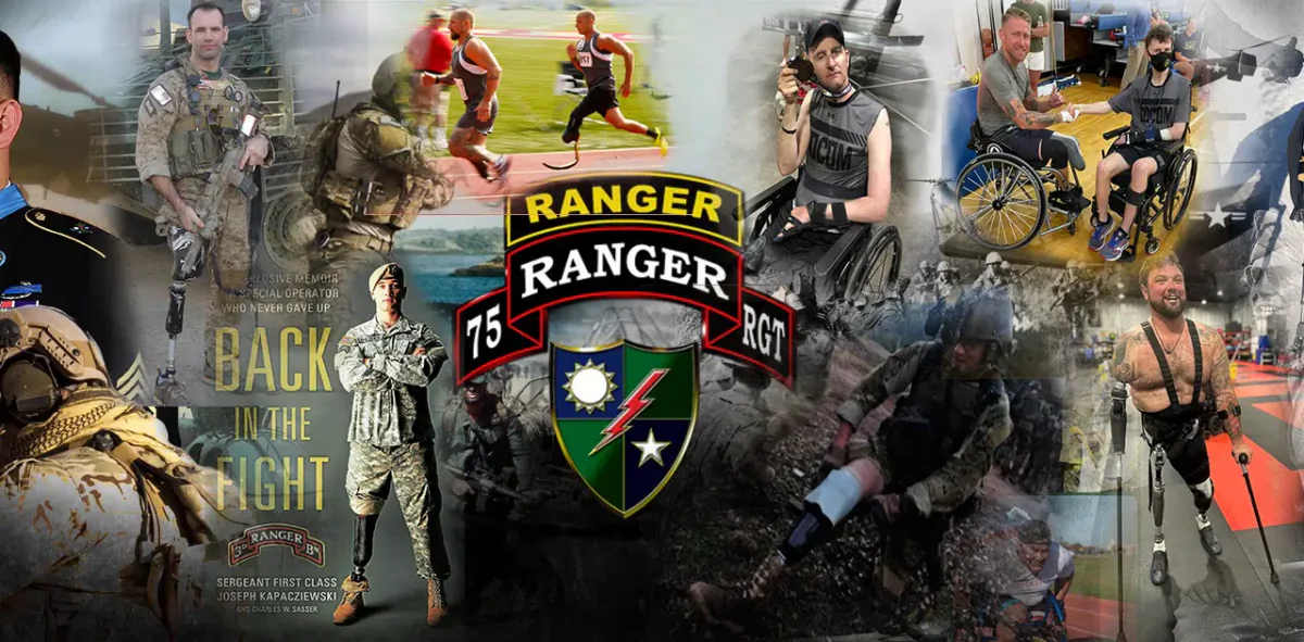Wounded Warrior collage (75th Ranger Regiment, Shane Jernigan)