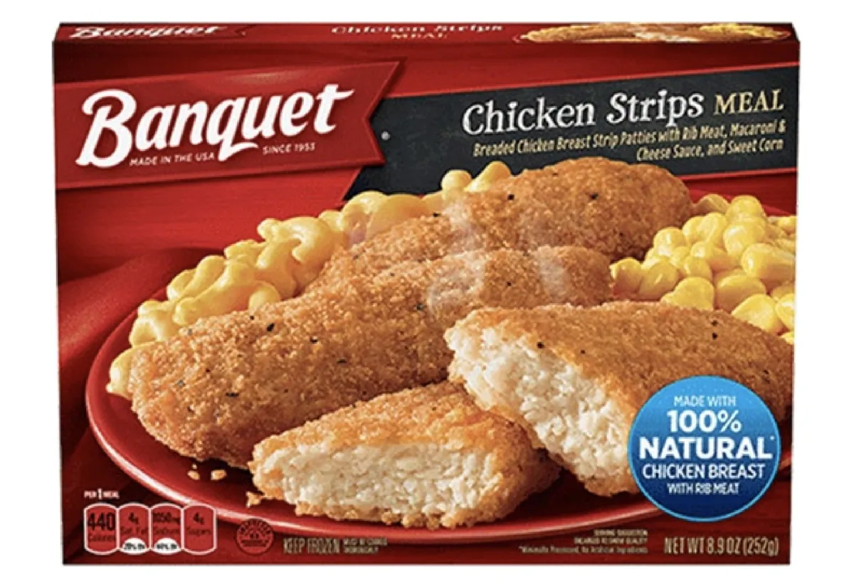 Frozen chicken strips product recalled by the Department of Agriculture's Food Safety and Inspection Service on Sept. 2, 2023. (Screenshot via The Epoch Times/USDA)