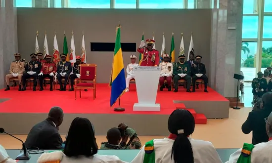 Gabon Coup Leader Sworn In as Interim President in Scene of Jubilation