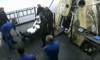Astronauts Leave Capsule After Returning From International Space Station