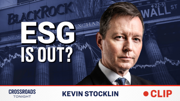 Why Are BlackRock and Vanguard Dropping ESG?: Kevin Stocklin