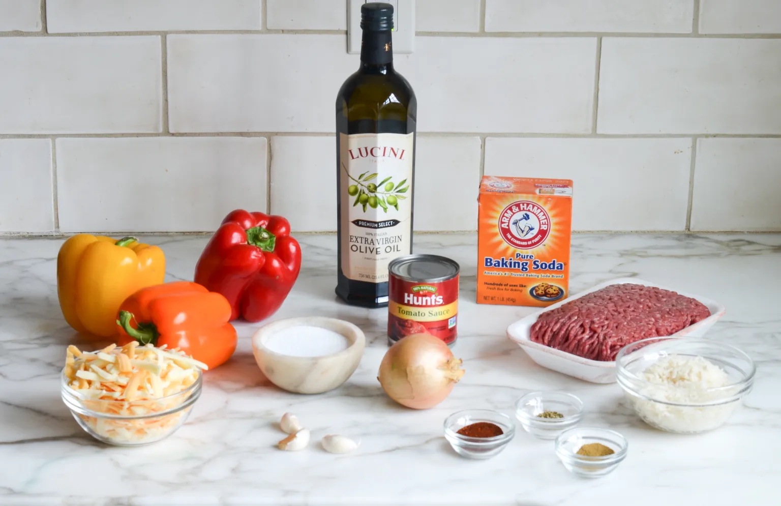 Ingredients for Stuffed Peppers
