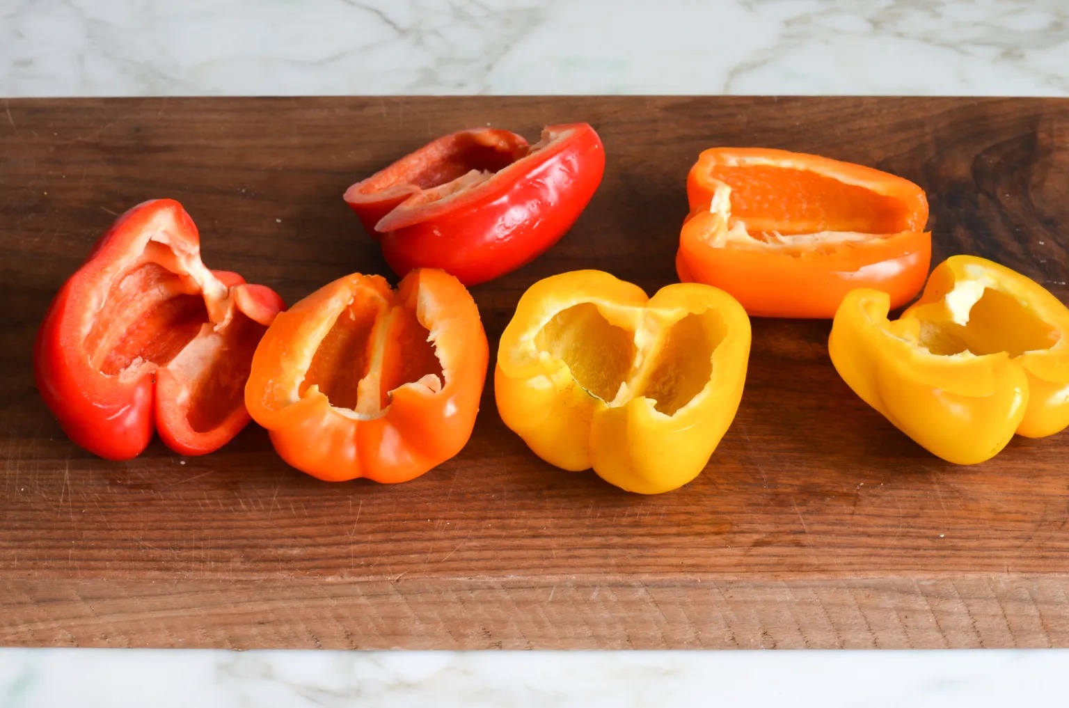 Making Stuffed Peppers
