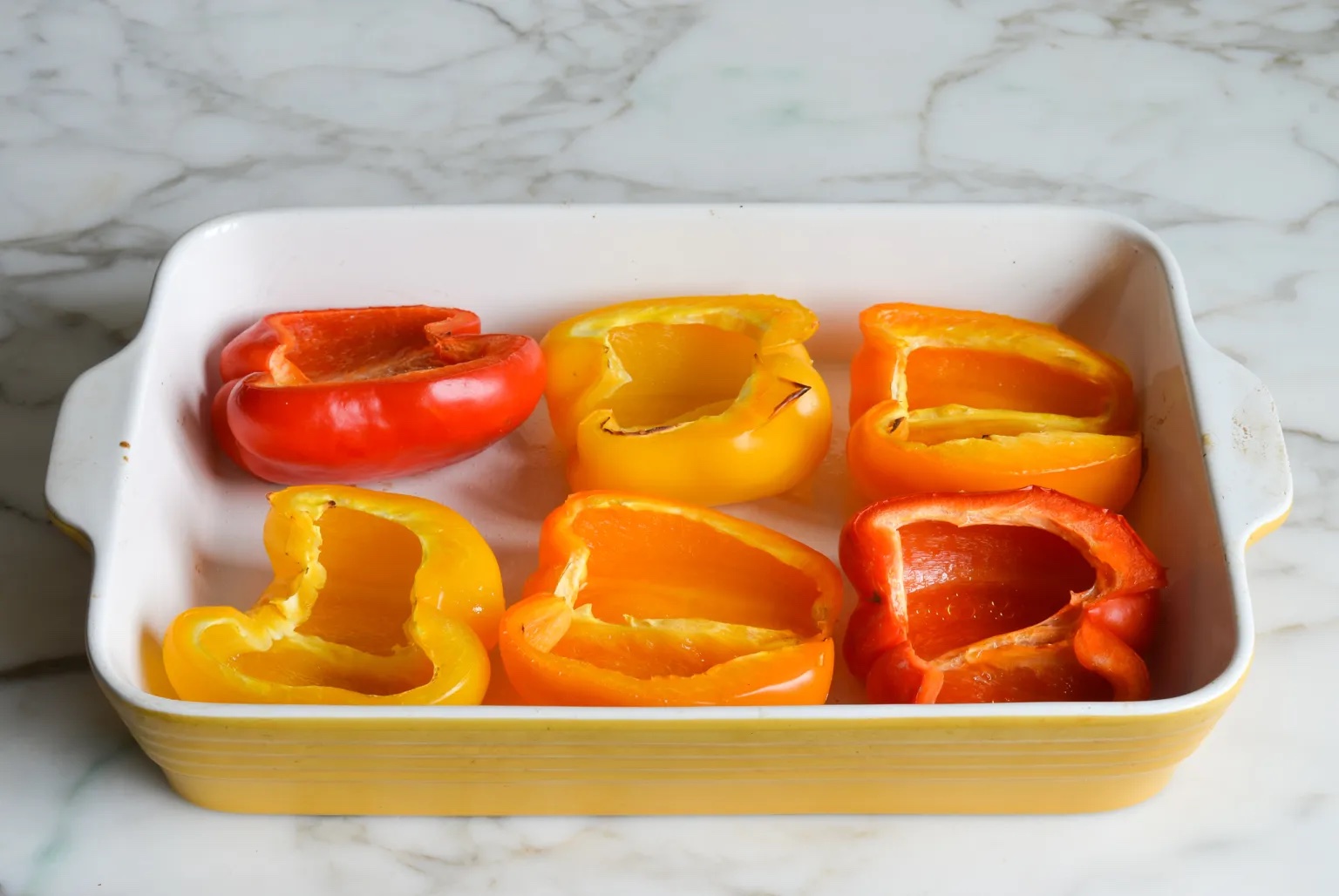 Making Stuffed Peppers