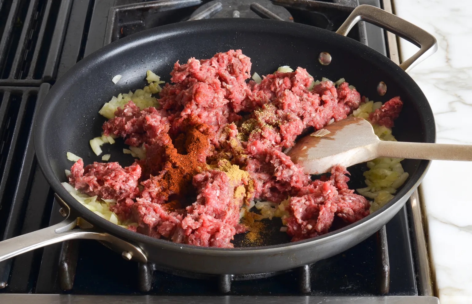Making Stuffed Peppers