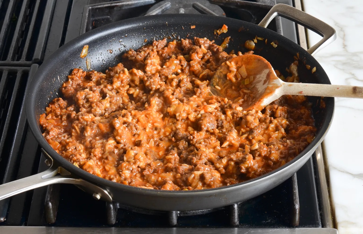 Making Stuffed Peppers